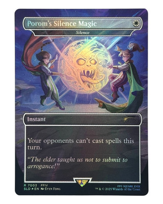 MTG | Porom's Silence Magic / Silence | Final Fantasy | Foil | NM | EN