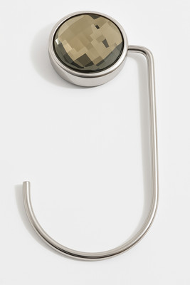 CERUTTI INOX 'Mimì Strass Sahara' Taschenhalter - versilbert - Beige Swarovski