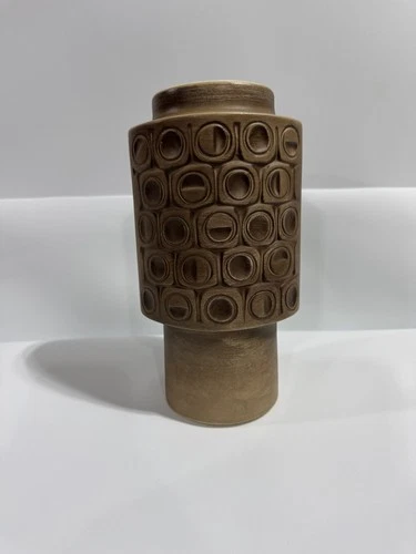 Vintage McCoy Pottery Scandia Line Vase-Beige 36 MCM 1970s