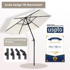 Yescom 7.5Ft Outdoor Sport Tilt Umbrella Kit with Grass Anchor Beach Sand Stand — photo 7