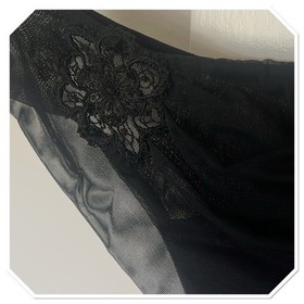 La Perla Donna Angelica Floral Swirl Camellia Cheeky Ruched Sheer Brief XS $350