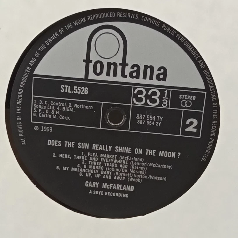 Gary McFarland & Co Does The Sun Really Shine On The Moon LP 1968 Used F1 - Image 3 of 4
