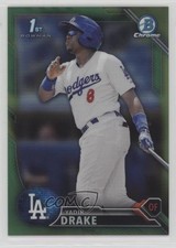 2016 Bowman Chrome Prospects Green Refractor 9/99 Yadir Drake #BCP219 l5x