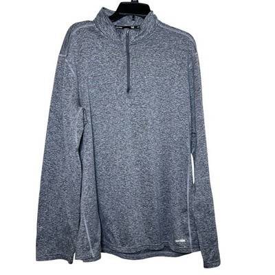 Tek Gear DryTek Quarter Zip Lightweight Stretch Pullover Shirt Men's Size XL