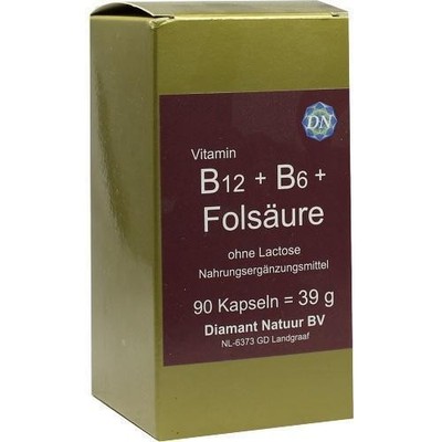 B12+B6+Folsäure ohne Lactose Kapseln 90 St PZN 5388902