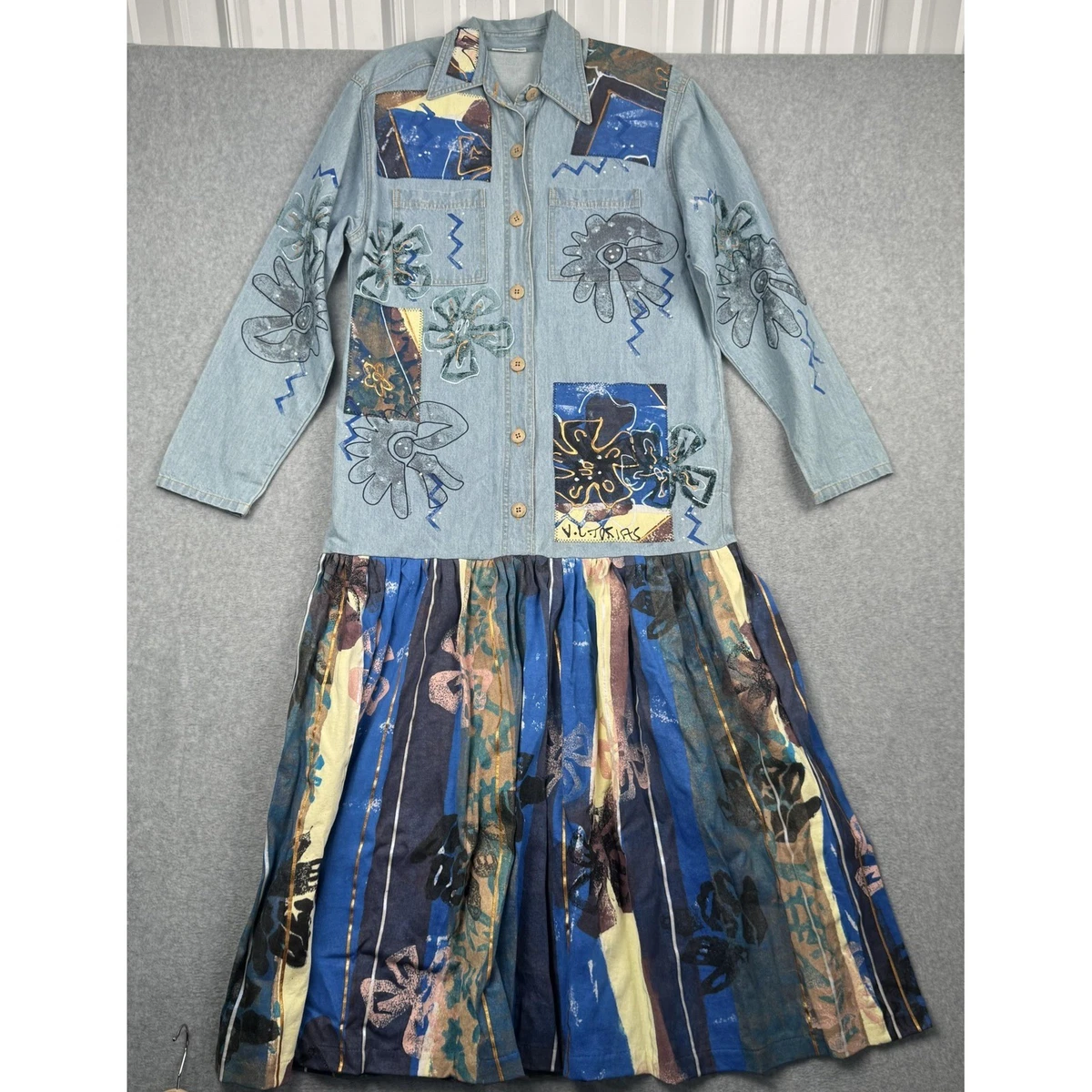 Denim 1990s Vintage Dresses for Women for sale - eBay