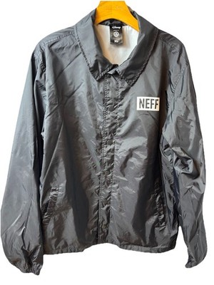 Disney Windbreaker Neff Black Size XL Micky Mouse Nylon Collage Jacket