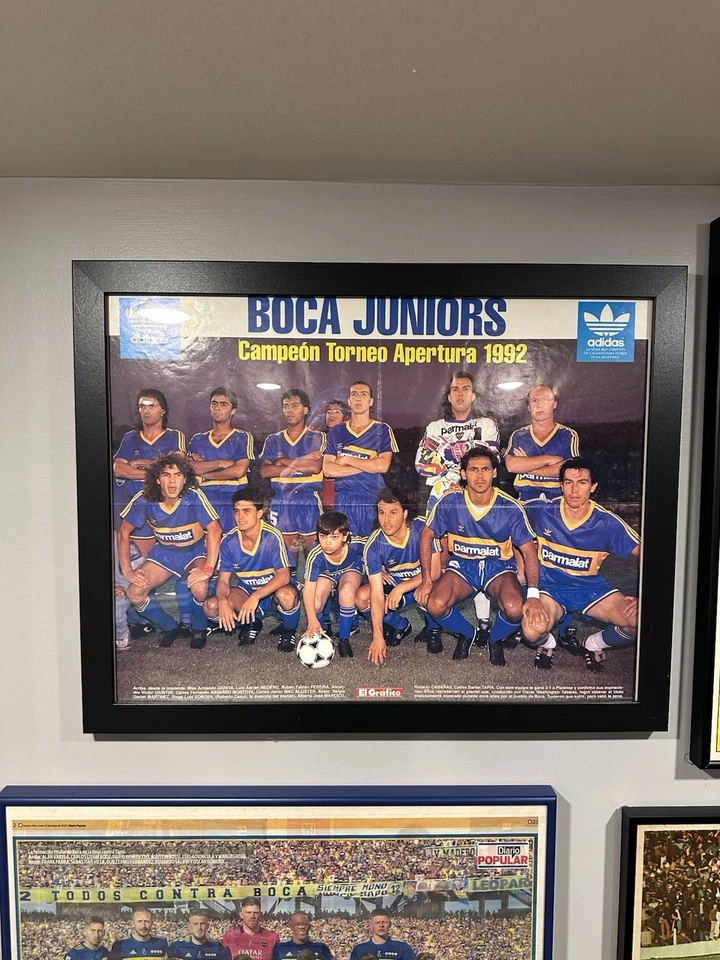 博卡青少年 Campeon Torneo Apertura 1992 带框海报 18 X 23 — 第 2/4 张图片