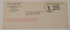 USS Salerno Bay (CVE 110) FPO (Pensacola Florida) January 14 1952 penalty mail