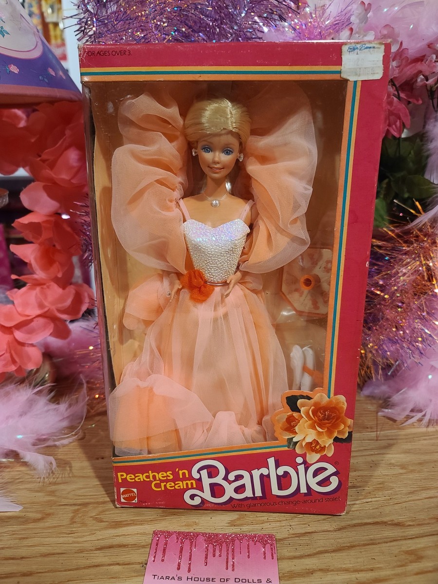 Barbie Peaches 'N Cream 1984 – Mattel – Vintage – Robe Pêche