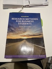 Research Methods for Business Students by Philip Lewis,  Thornhill K. Saunders 