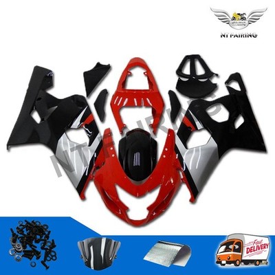 NT Injection Kit Red Black Fairing Fit for  2004 2005 GSXR 600 750 m008