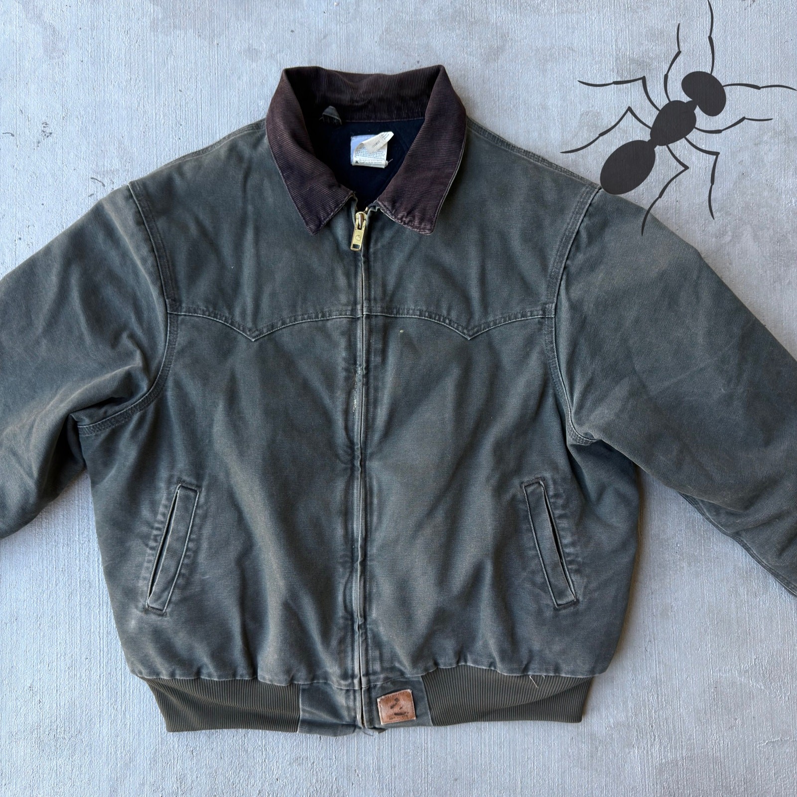 Carhartt J14 MOS green Santa Fe work wear jacket thumbnail 3