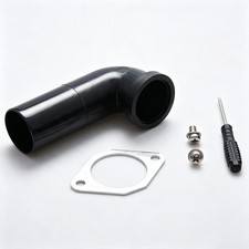 1.5 Inch Garbage Disposal Drain Connector Kit PVC Elbow Flange Gasket Screws
