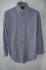 Lauren Ralph Lauren Men's Dress Shirt Blue Check cotton 16 32/33