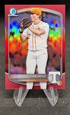2025 Bowman Draft Chrome Liam Doyle #BDC-12 Image College Variation Red /5 Vols