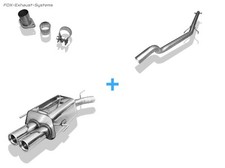  Racinganlage ab Kat Ø60mm-System Opel Astra G CC Fließheck je 2x80mm rund