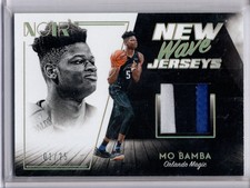 Mo Bamba Basketball Panini #NW-MBB New Wave Jerseys Prime SNMEM Orlando Magic