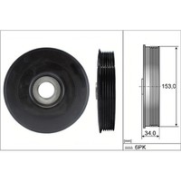 Ina 544 0079 10 Riemenscheibe Kurbelwelle FüR Peugeot Citroen Ford Mini Volvo