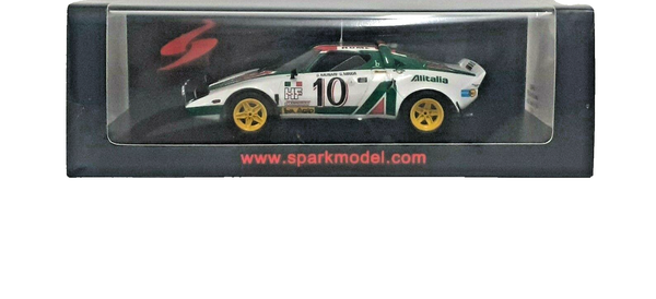 1:43 Spark Modellauto Lancia Stratos Munari Rally Monte Carlo 1976 Die Cast-image