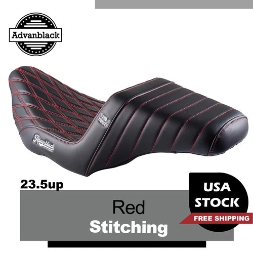Advanblack x Professional Monkey Extended Reach Seat For 23.5up Harley Road