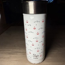 S'ip By S'well 16- Ounce Insulated Nautical Coffee Tumbler. Has Some Nicks.