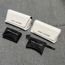 New Marc Jacobs White Hard Case Dust Bag Set Only For Eyewear Sunglasses