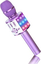 Karaoke Mikrofon Bluetooth 4in1 Effekt Kinder Party Lautsprecher kabellos Funk