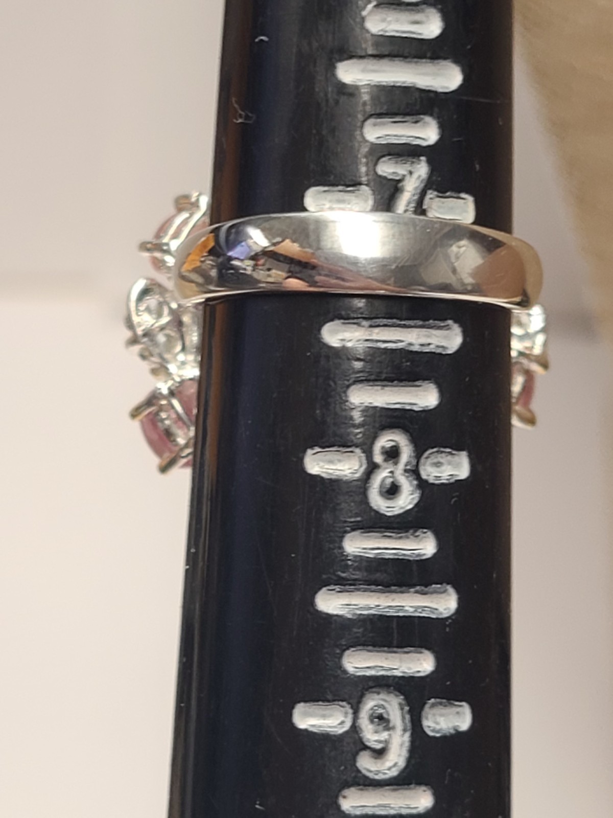 Sterling Silver Multi Stone Leaf Ring Size 7 - image 4