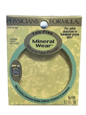 Physicians Formula Talc-Free Mineral Wear Face Powder SPF 16 - Soft Green (2238)