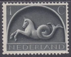 Nederland plaatfout 405PM9 op 1 ct Germaanse symbolen 1943 postfris (MNH)