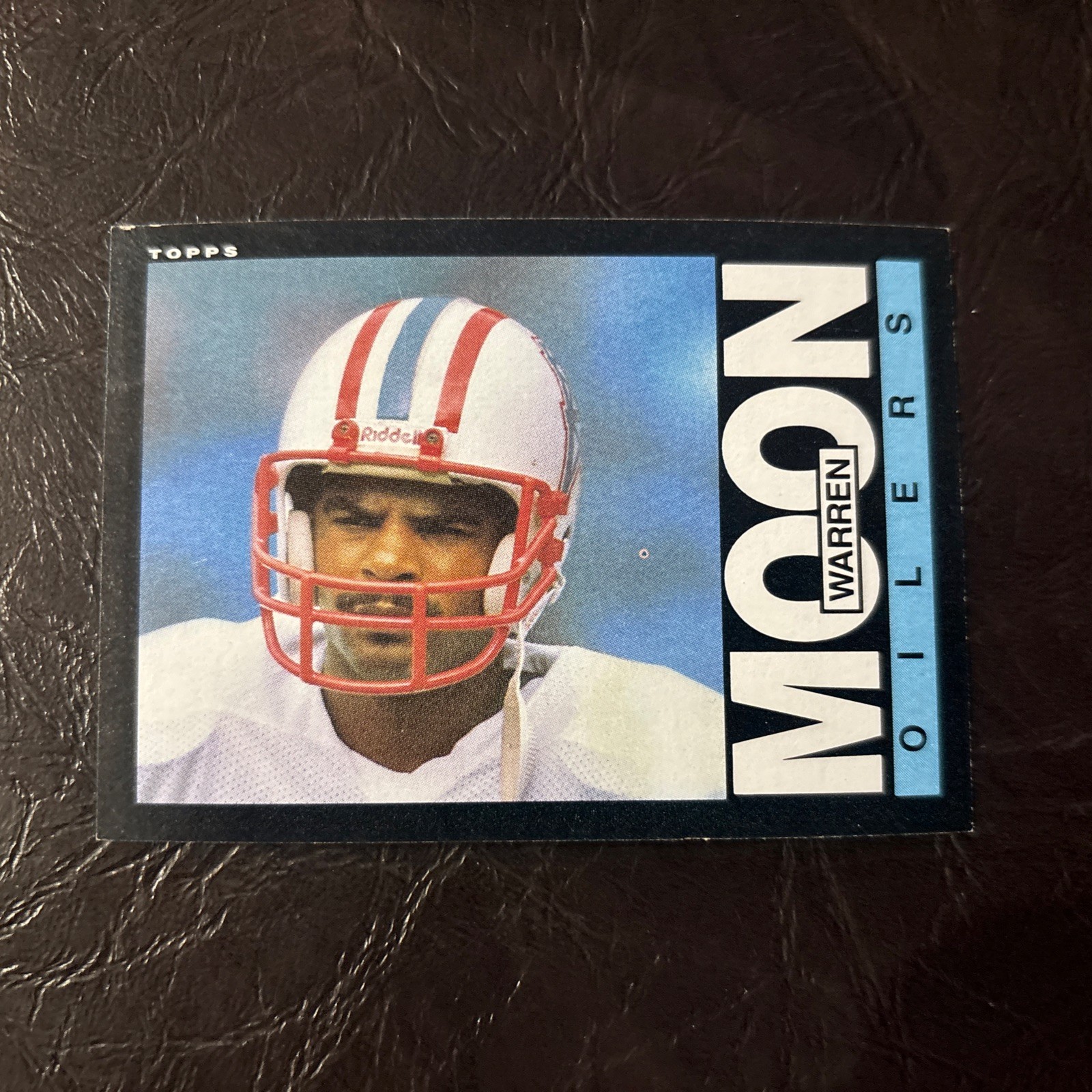 1985 Topps Football 251 Warren Moon RC EXNM +/- HOF Oilers