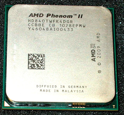 AMD Phenom II X 4 95 Watt 2.9GHz  840T Quad-Core Processor, HD840TWFK4DGR, AM3