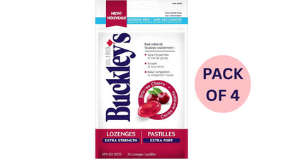 Buckley's Lozenges Extra Strength Bite-me Cherry  30 x 4 Packs