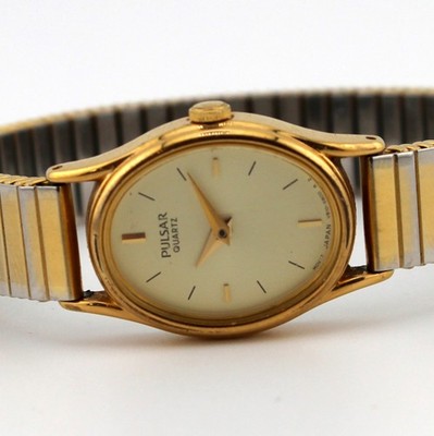 PULSAR Damen Armbanduhr V810-5800 Rarität Ladys Wristwatch Stainless Steel Quarz