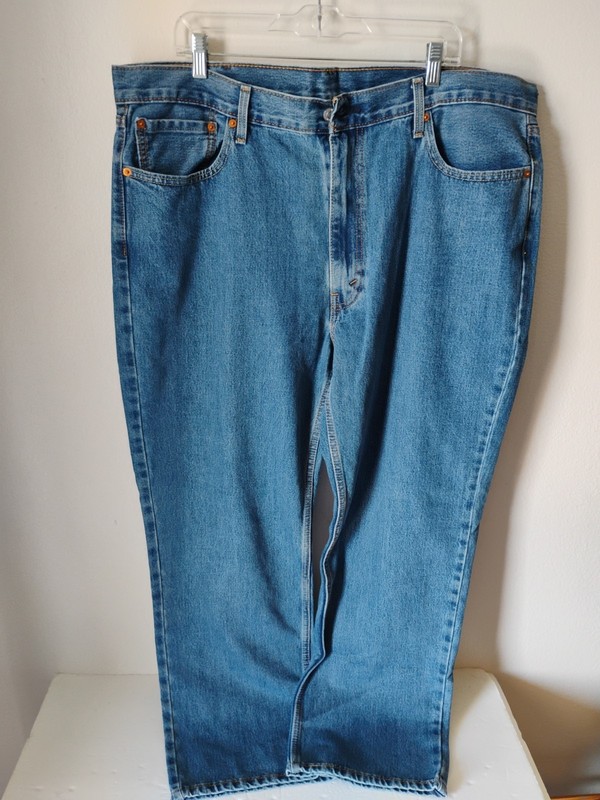 Levi's 550 Men's Denim Jeans 42x30 Blue Relaxed Fit Light Wash Men's