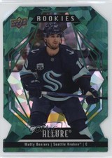 2022-23 Upper Deck Allure Rookies Green Rainbow Die-Cut 22/99 Matty Beniers 1kx2