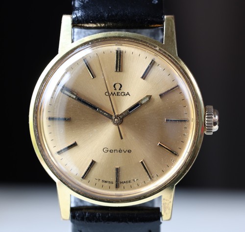 1970 Swiss OMEGA GENEVE 135.070 Cal. 601 Manual 34mm MEN WRISTWATCH - RUNS