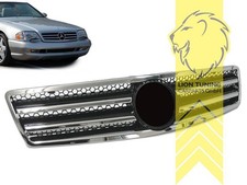 Sportgrill K&uuml;hlergrill f&uuml;r Mercedes Benz SL-Klasse R129 chrom schwarz