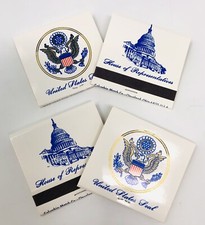 VTG House of Representatives United States Seal Matches Matchbook Souvenir 4 Lot