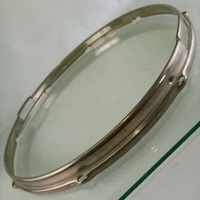 Slingerland 15"NOB BRASS Stick-Saver Snare Drum Resonant Rim/Hoop 8Lug Nickel US