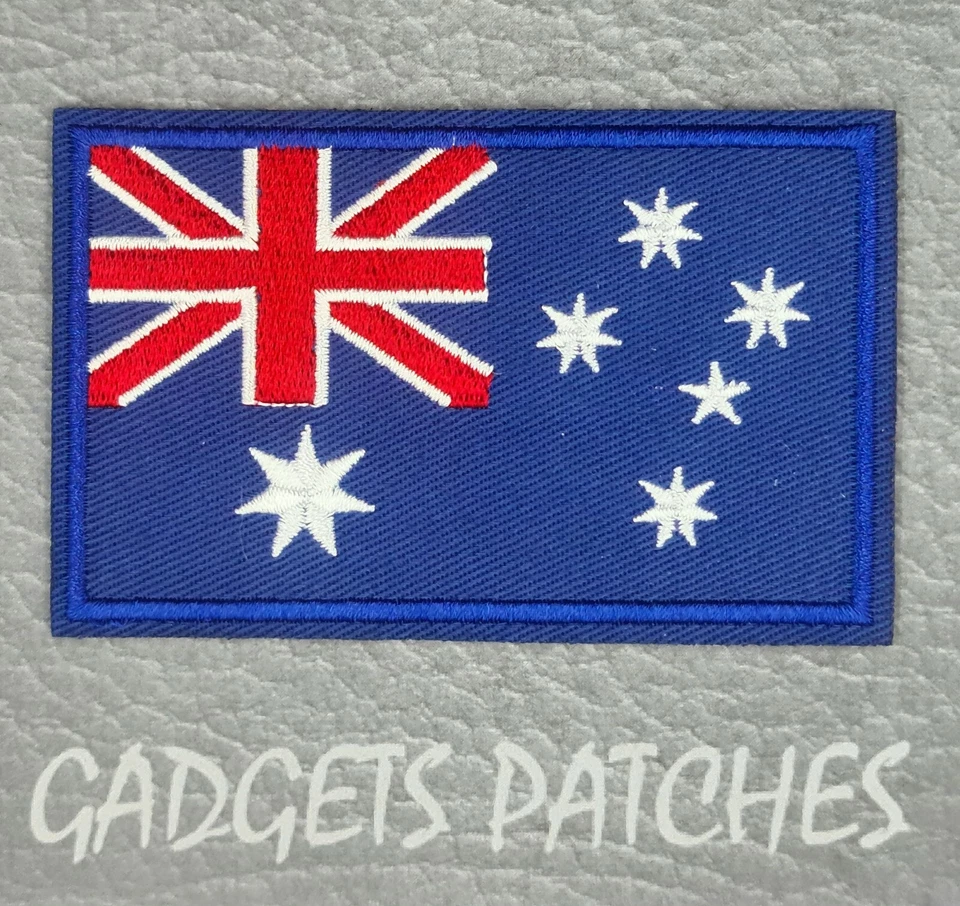 Australia Flag Iron On Patch Sew Badge Aussie - image 2 of 3