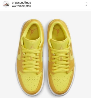 wmns air jordan 1 low yellow strike