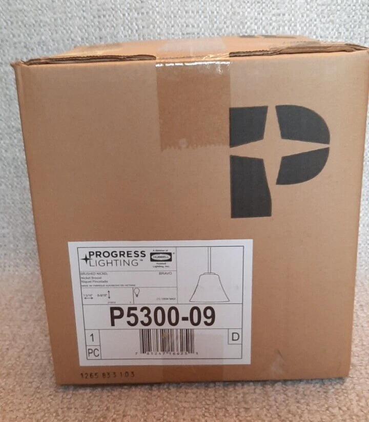 Progress Lighting P5300-09 Nickel Bravo Single Light 7"W Mini Pendant - Image 2 of 4