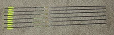 6 New Gold Tip Kinetic Pierce 340 Spine Arrows - 8.3 GPI- GoldTip
