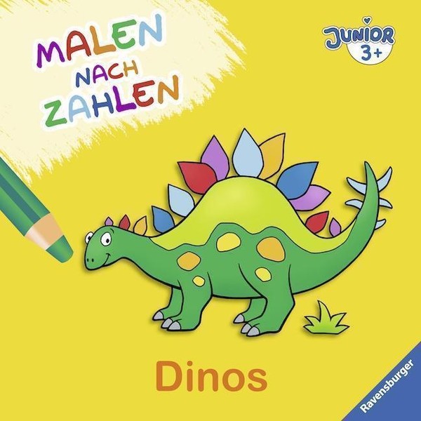 Malen nach Zahlen junior: Dinos von Simone Pahl (2018, Taschenbuch
