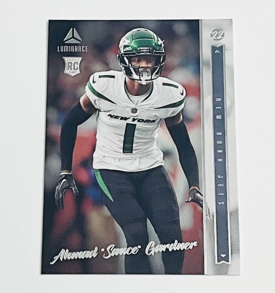 #208 Ahmad SAUCE Gardner RC 2022 Panini Chronicles Luminance Football Jets
