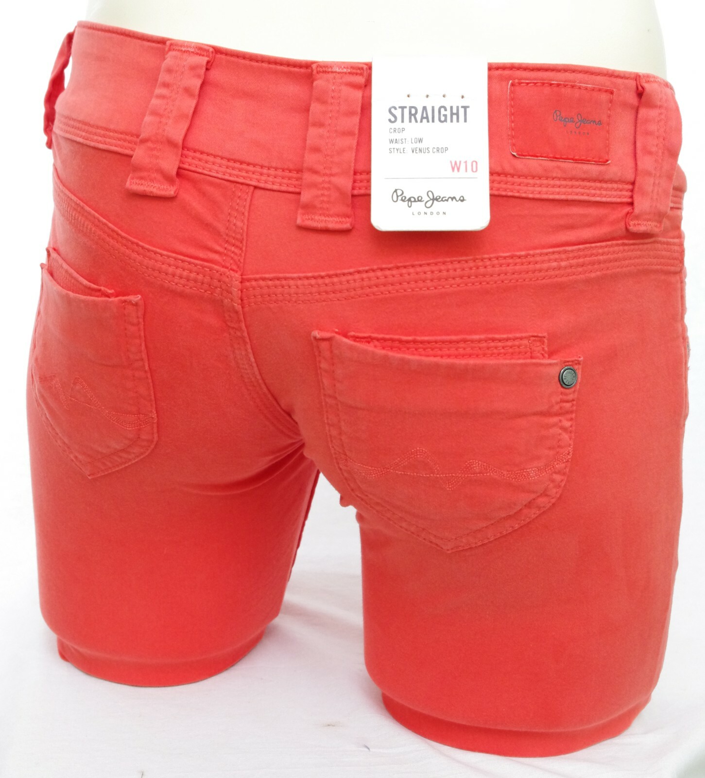 Pepe Jeans Womens Orange Corsair Long Bermuda Shorts Venus PL800037T41 Size 25 image 2