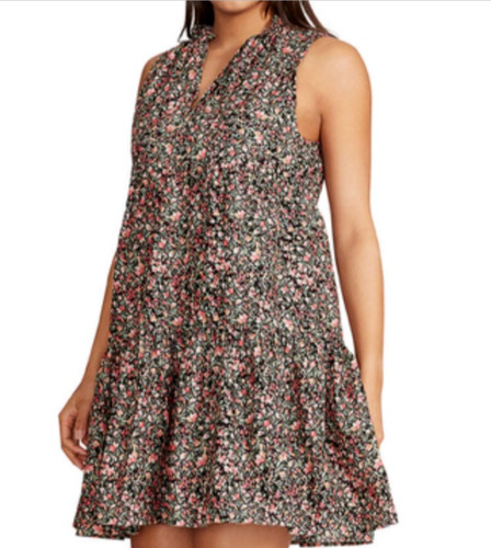 NWT BB Dakota by Steve Madden Ladies Sleeveless Tiered Floral Dress S