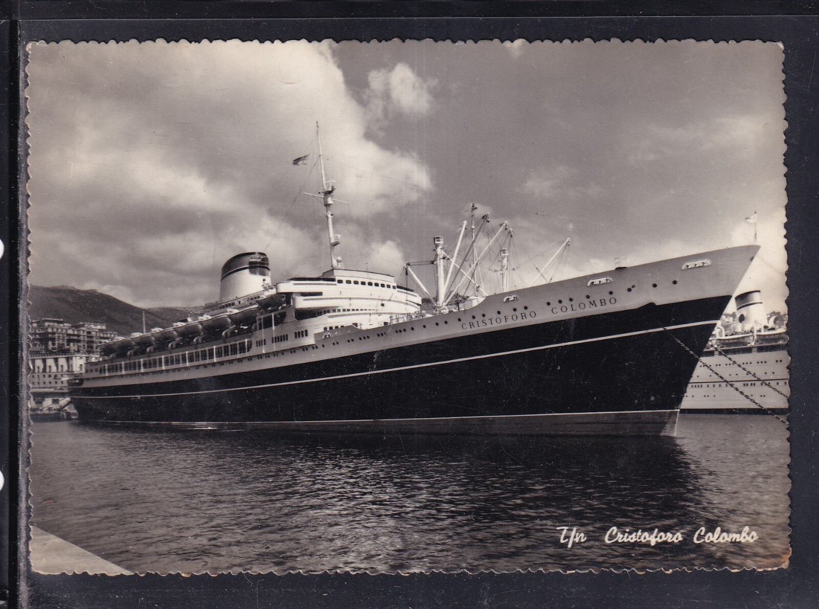 Cartolina Nave T/n Cristoforo Colombo KE288